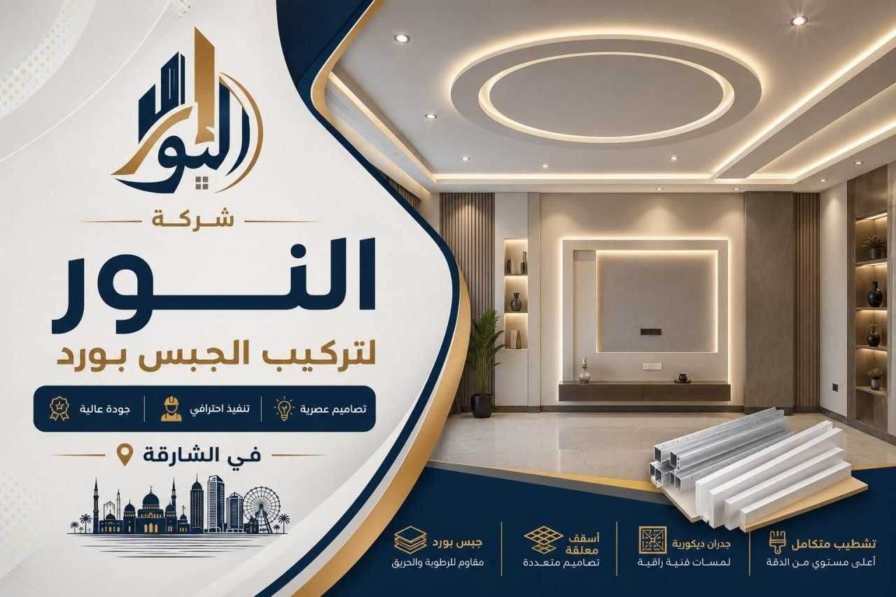 تركيب جبس بورد في الشارقة
